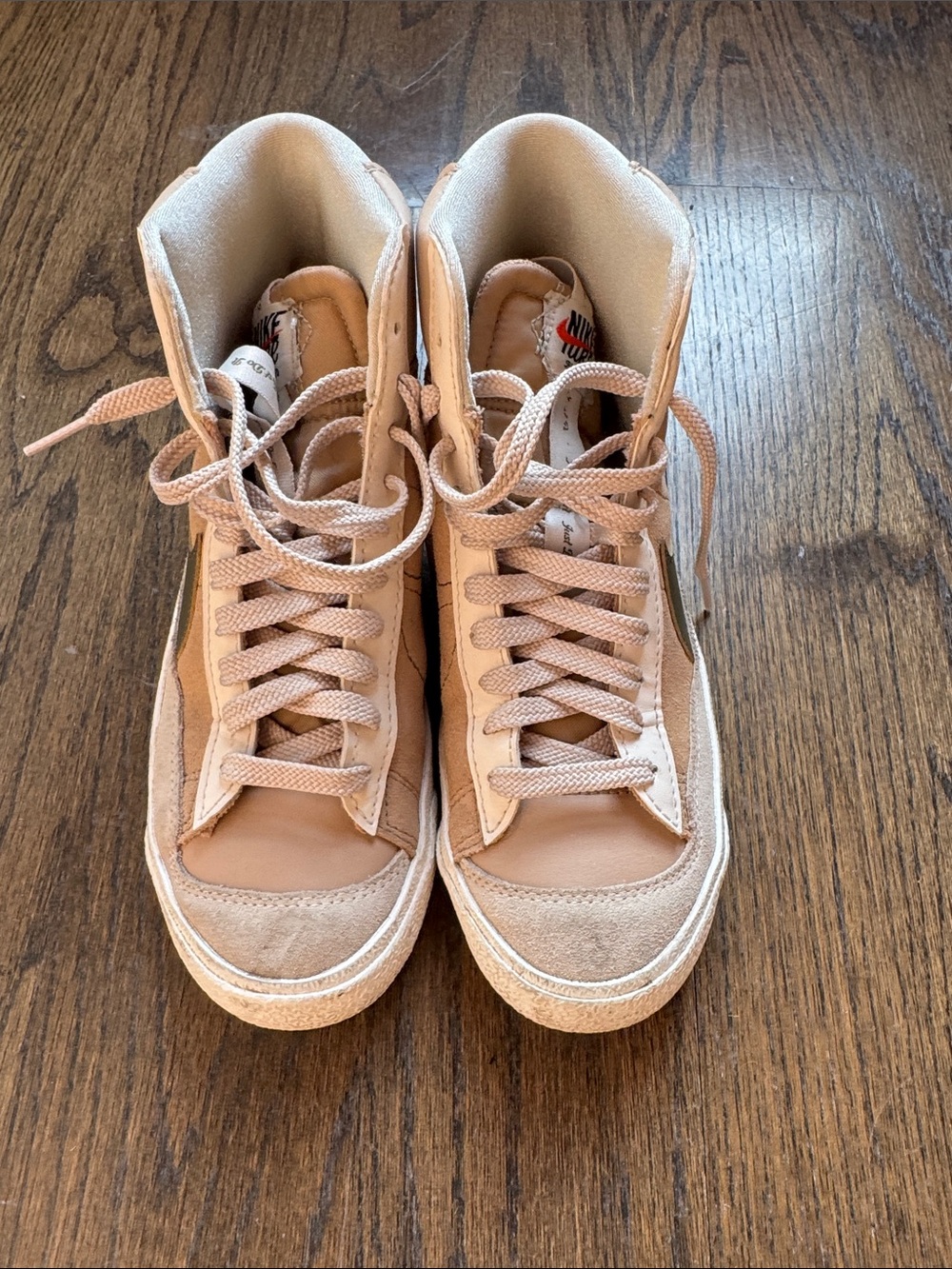 Nike Blazer Mid Top Sneakers in Blush